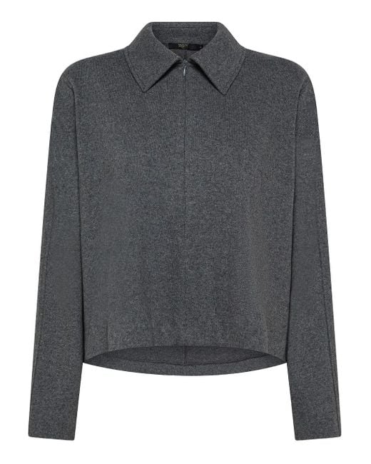 Top con cuello Seventy de color Gray