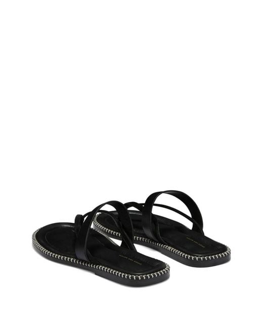 Dries Van Noten Black Flip Flops for men