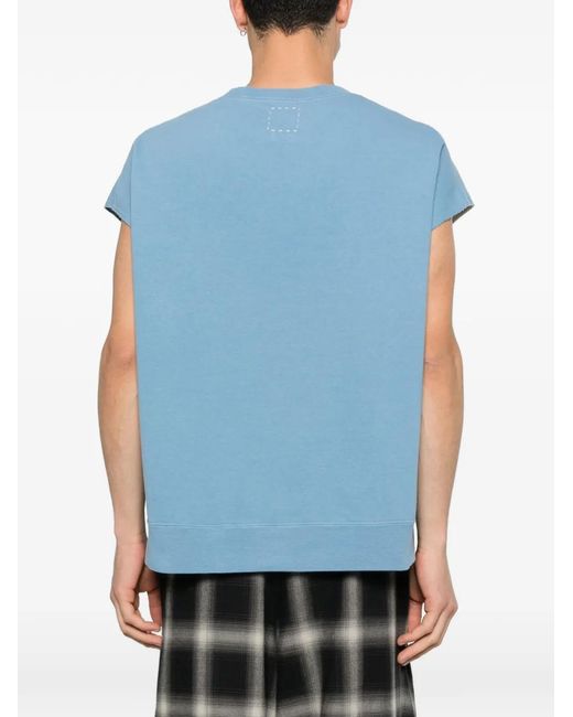 Visvim Blue Round-Neck Sweatshirt for men