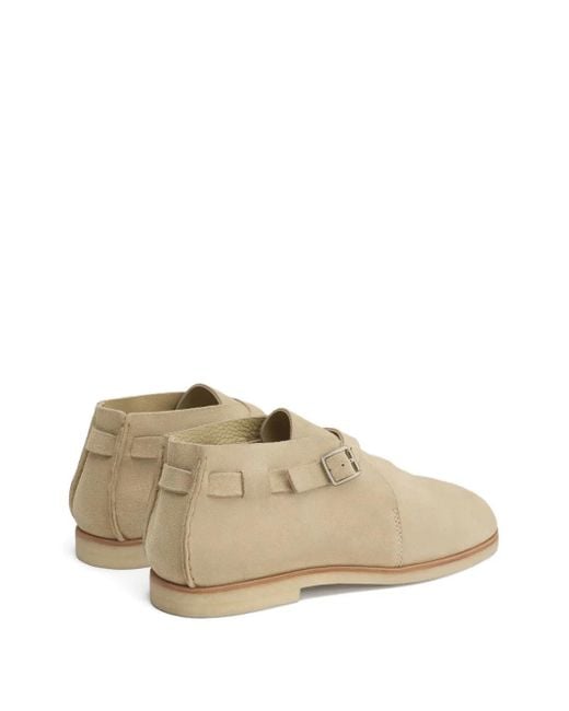 メンズ Lemaire バックルストラップ スリッポン Natural