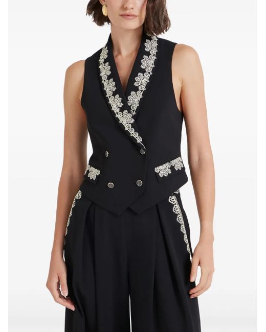 Temperley London Black Lottie Waistcoat