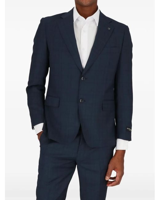 Scotch & Soda Blue Costume À Carreaux for men