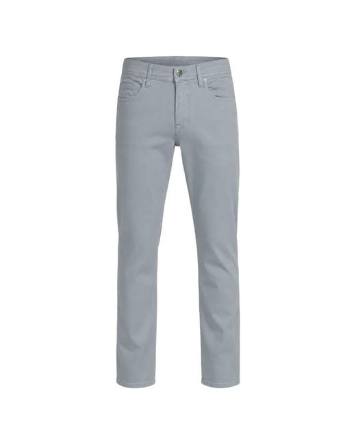 Jude Denim Blue Slim-Fit Straight-Leg Jeans for men