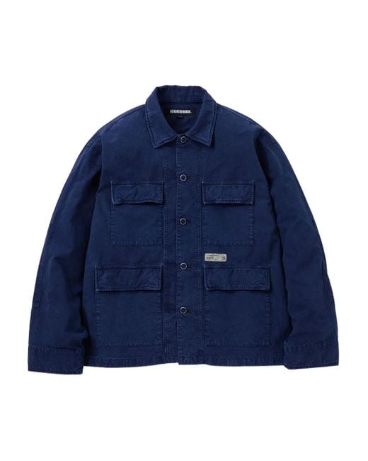 Chemise En Coton À Poches Multiples Neighborhood pour homme en coloris Blue