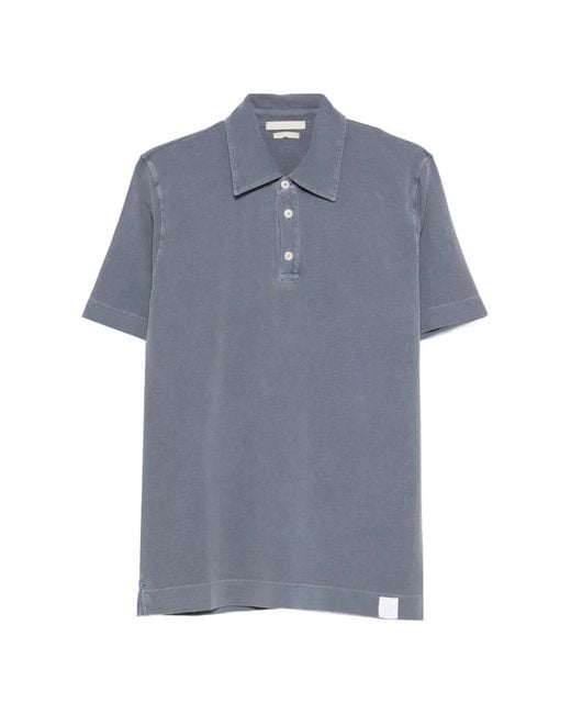 Daniele Fiesoli Blue Short-Sleeve Polo Shirt for men