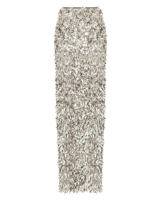 The New Arrivals Ilkyaz Ozel Metallic Sirena Skirt