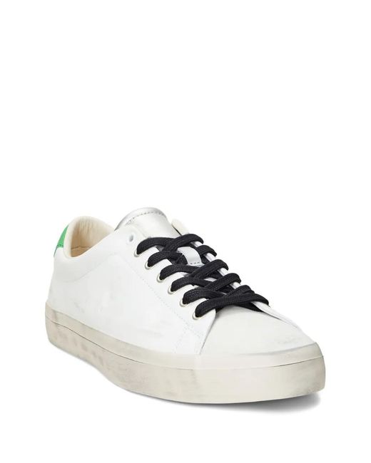 Polo Ralph Lauren White Longwood Sneakers for men