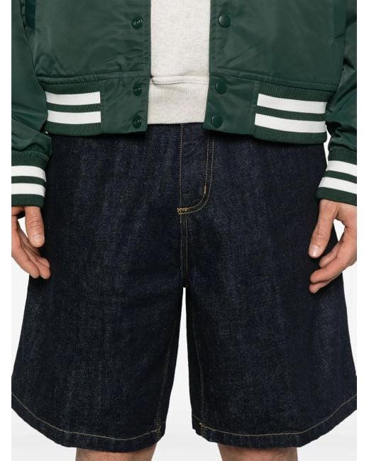 Carhartt Og Single Knee Denim Shorts in het Blue voor heren