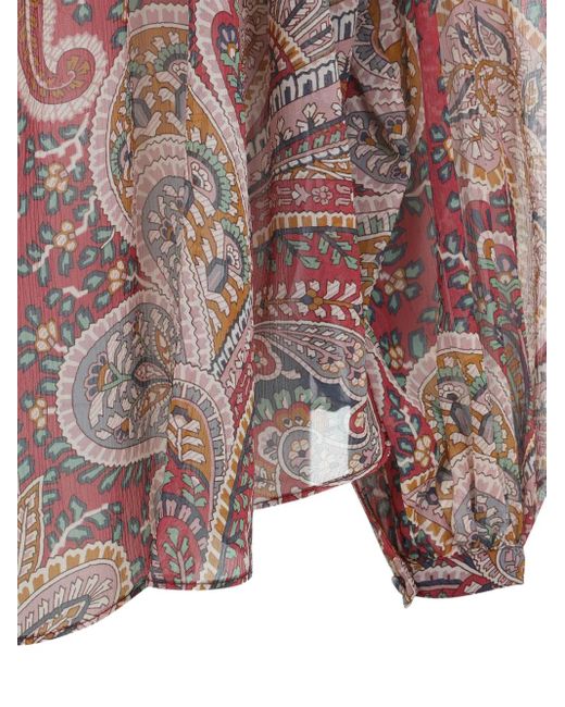 Etro Multicolor Silk Paisley Shirt