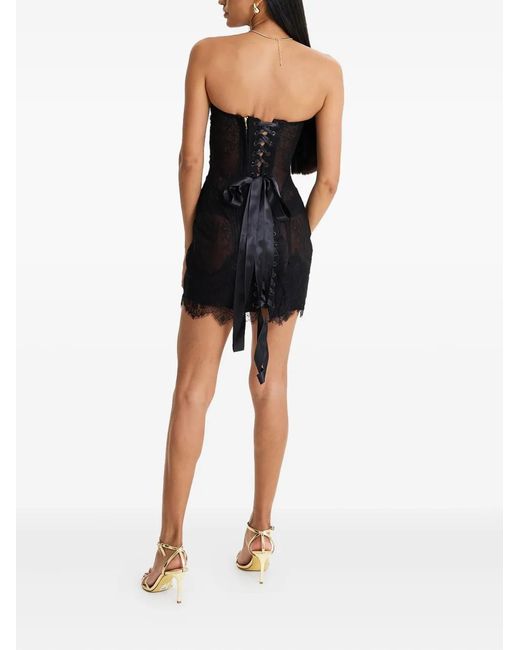 MOOS STUDIO Black Noir Spell Lace Mini Dress