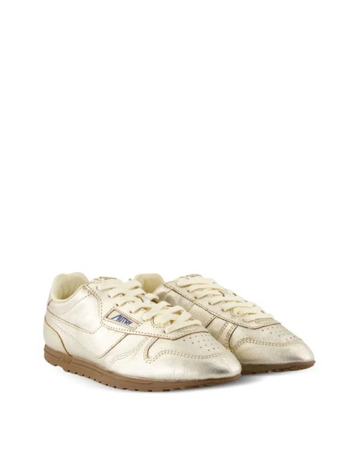 Autry White Windspin Leather Trainers
