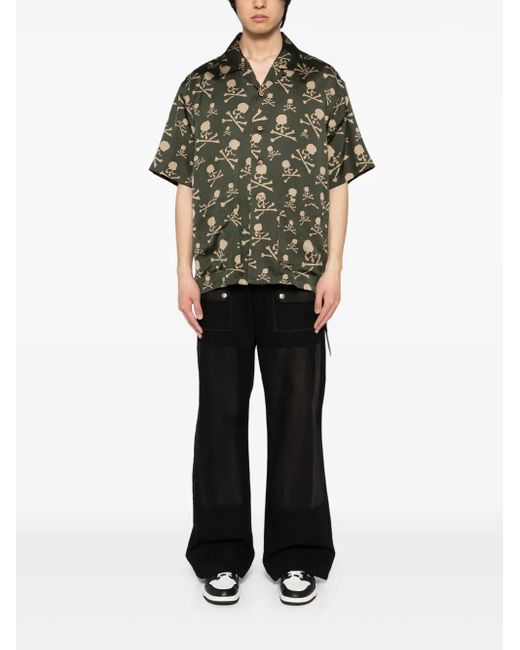 MASTERMIND WORLD Green Skull Shirt for men