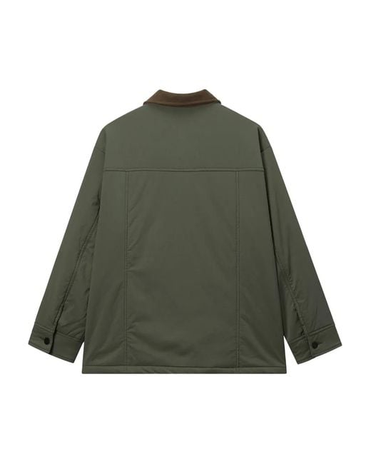 Mini Cream Green Buttoned Pocket Jacket