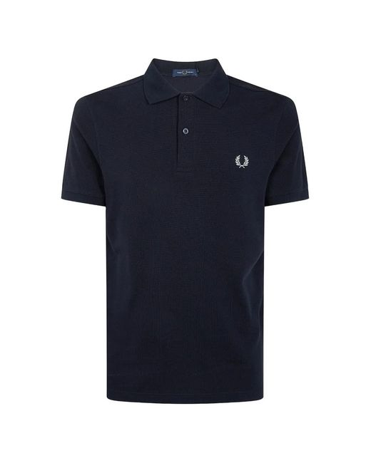 Fred Perry Blue Logo-Embroidered Polo Shirt for men