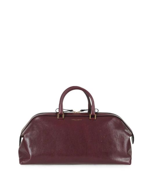Alberta Ferretti Purple Alice Leather Tote Bag