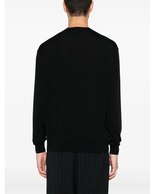D4.0 Klassischer Pullover in Black für Herren