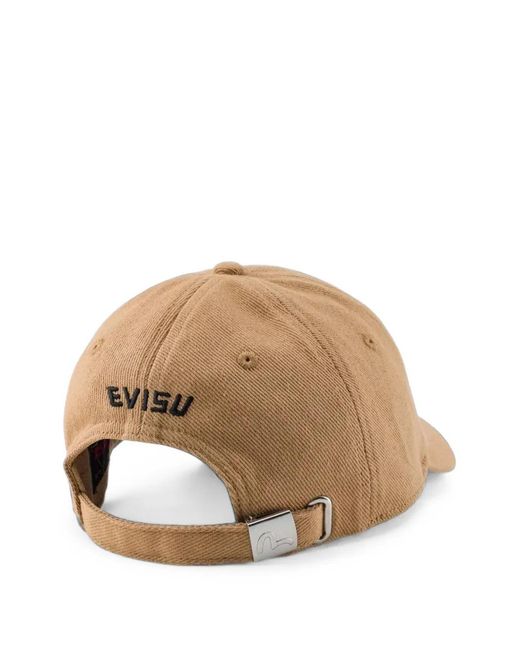 Evisu Natural Seagull Logo-Embroidered Baseball Cap