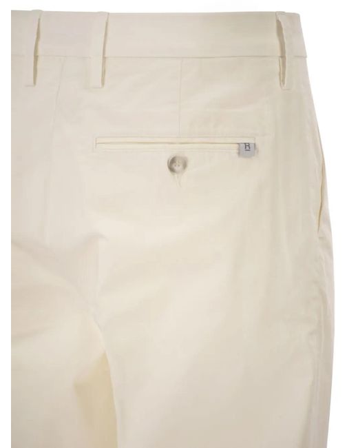 Re-hash White Marc Front-Pleats Trousers for men