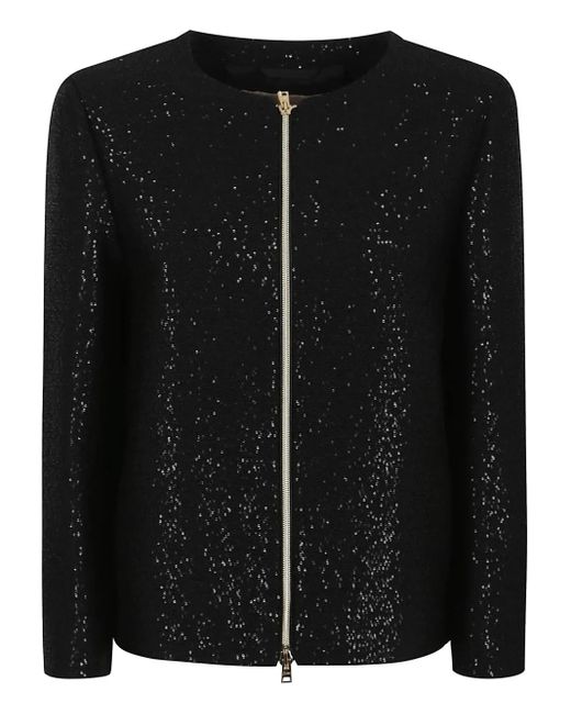 Herno スパンコール ジャケット Black
