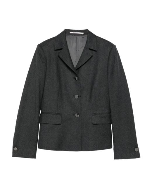 Tagliatore Black Single-Breasted Blazer