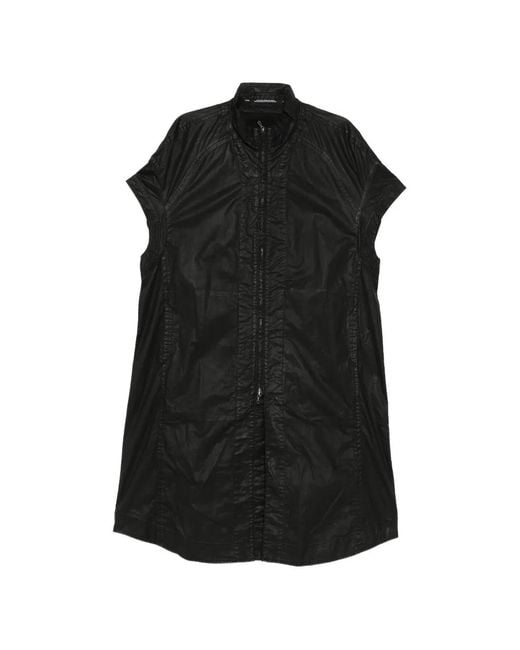 Julius Black Creased Short-Sleeve Coat for men