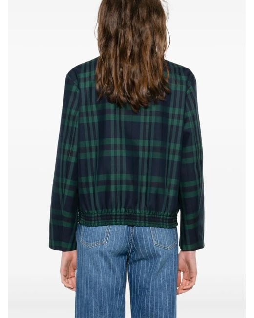 Giacca Tartan di Sandro in Green