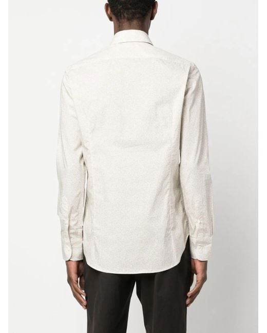 Canali Button-Down Overhemd in het White voor heren