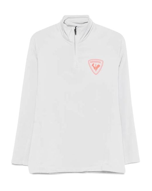 Rossignol White New Hero Half-Zip Sweatshirt for men