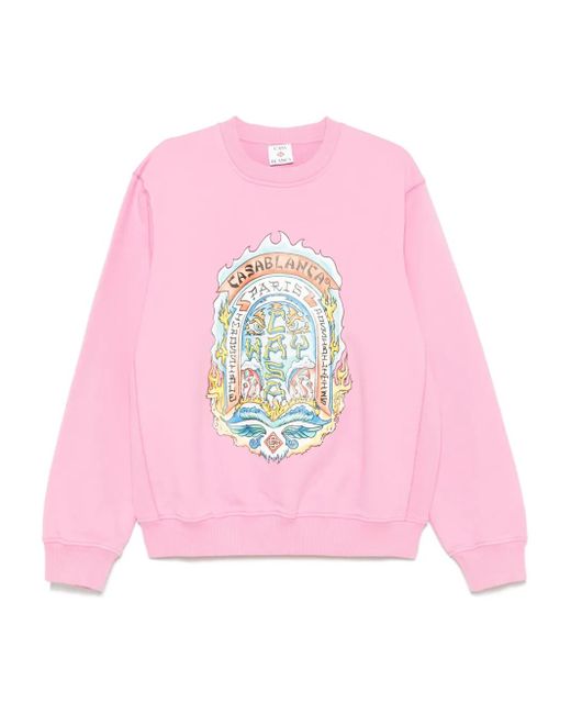 Casablanca Casa Way Skate Sweatshirt in Pink für Herren