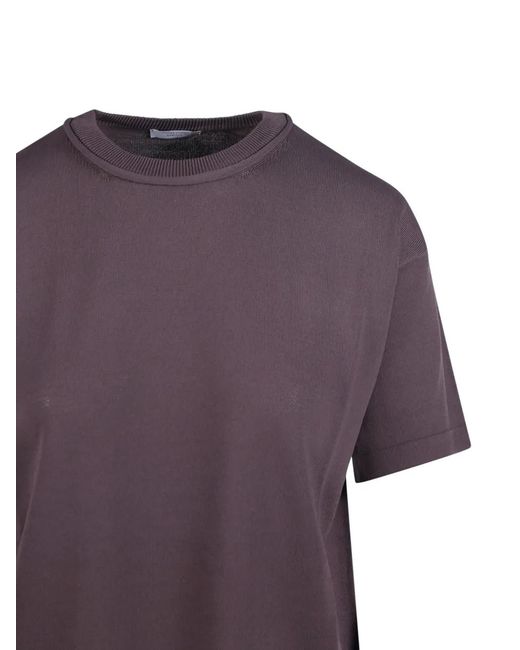 Daniele Fiesoli Purple Ribbed T-Shirt