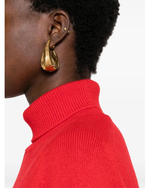 Pull À Col Roulé Rouge En Laine Victoria Beckham en coloris Red