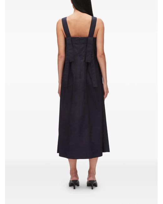 3.1 Phillip Lim Blue Square Neck Midi Dress