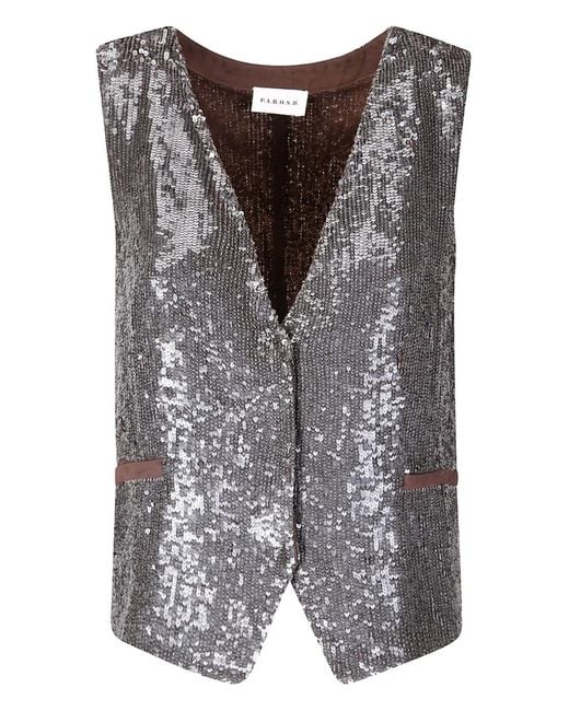 P.A.R.O.S.H. Gray Sequined Waistcoat