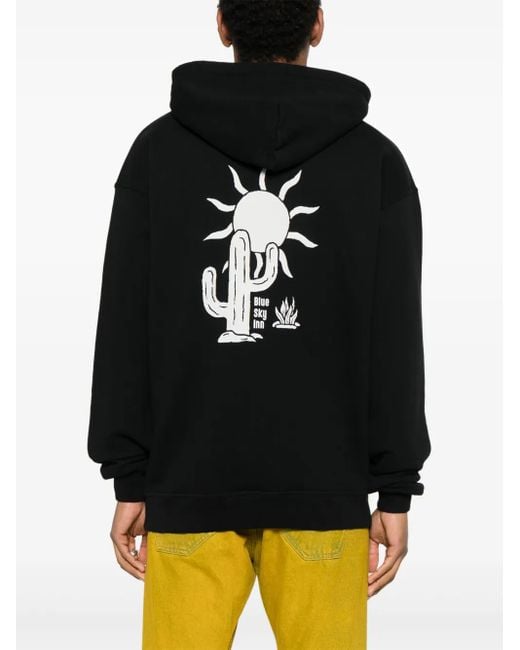 BLUE SKY INN Black Cactus Hoodie for men