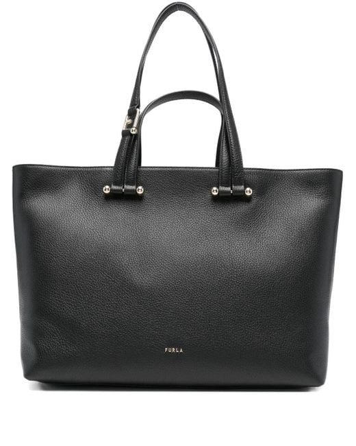 Furla Black Großer Duetto Tote Bag
