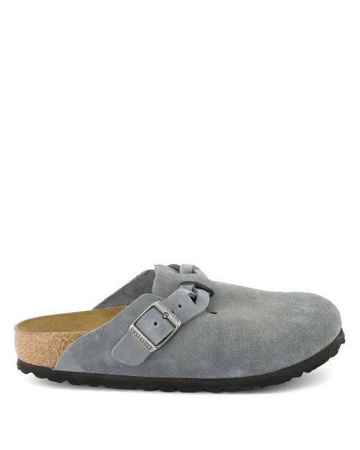 Birkenstock Gray Boston Mules