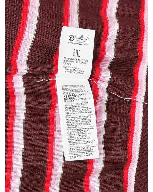 MSGM Red Pull À Rayures