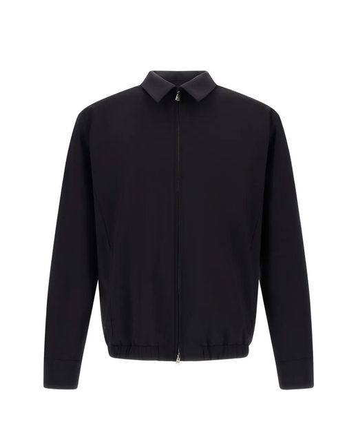 Herno Blue Polyester Jacket Shirt for men