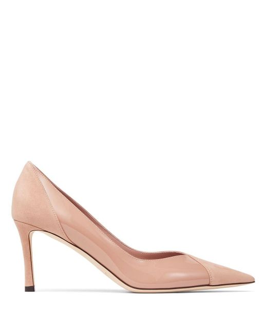 Jimmy Choo Leather Cass 75 Pumps in Pink | Lyst