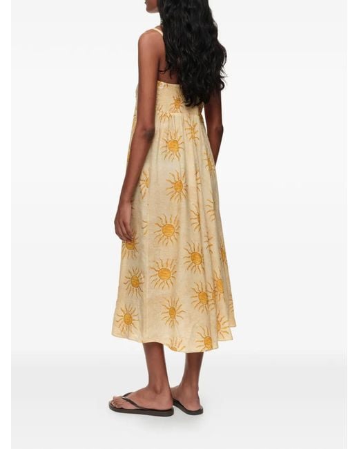 Bimba Y Lola Metallic Bimba By The South A-Line Pleated Dress