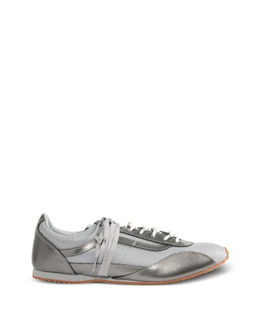 Vans White Lx Metallic-Effect Sneakers for men