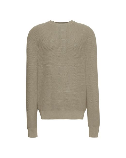 Calvin Klein Natural Waffle-Knit Crew-Neck Sweater for men