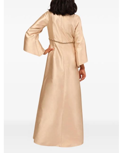 Baruni White Sahara Embellished Maxi Dress