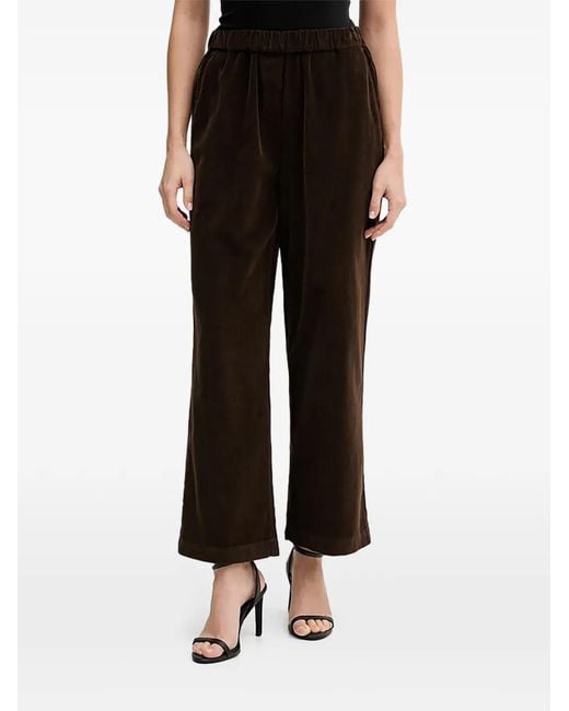 Benetton Black Elasticated Corduroy Trousers