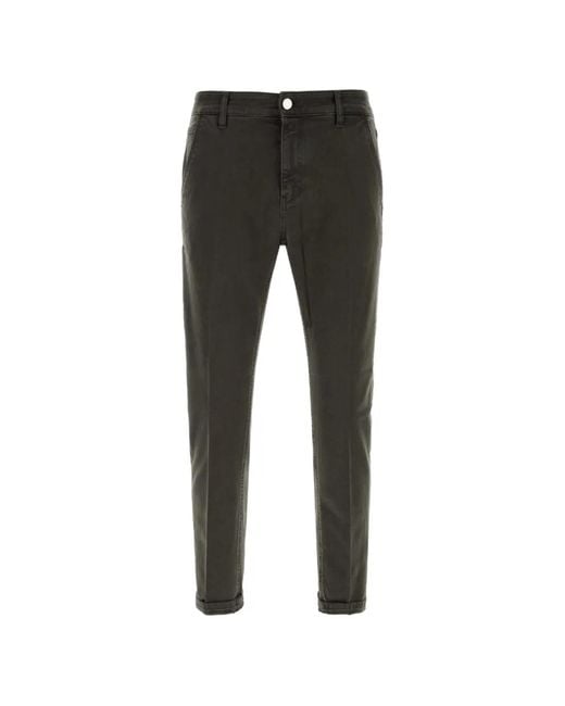 PT Torino Black Stretch-Design Jeans for men