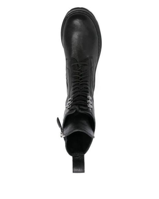 Patrizia Pepe Black Lace-Up Boots