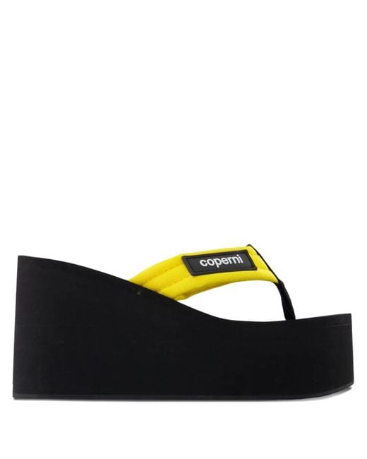 Coperni Blue Wedge-Sandalen Mit Plateau