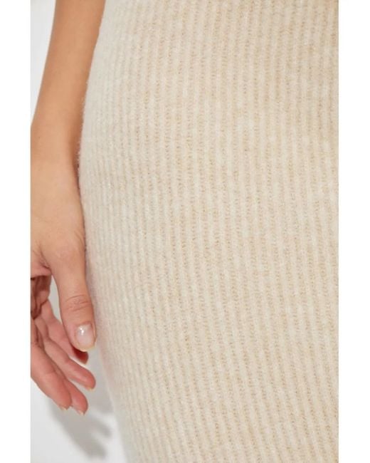 Cult Gaia Natural Jodie Knit Skirt