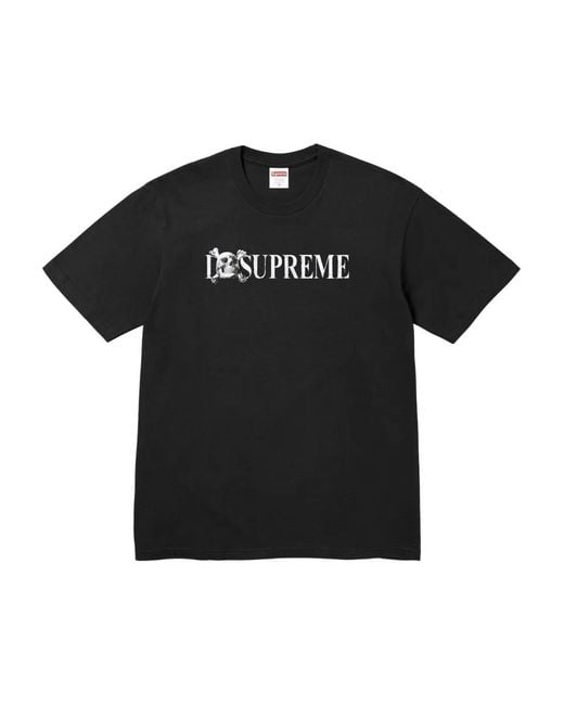 Supreme X Yohji Yamamoto Star Logo-Print T-Shirt in Black for Men