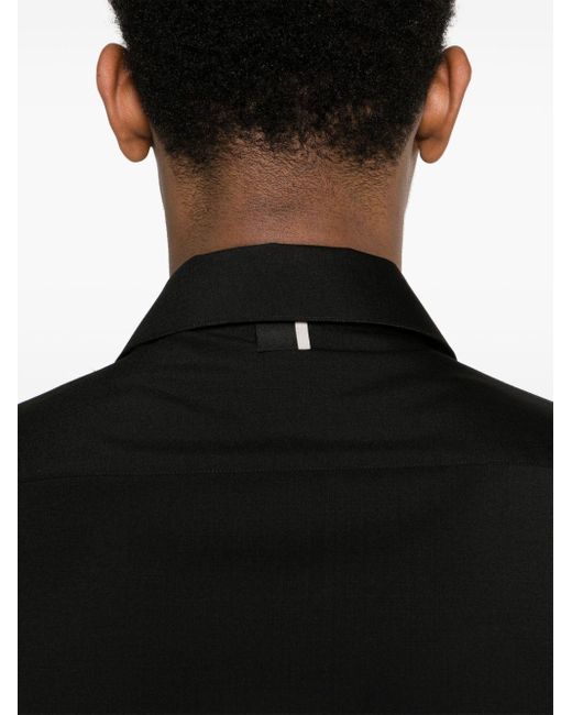 Low Brand Hemd mit aufgesetzter Tasche in Black für Herren